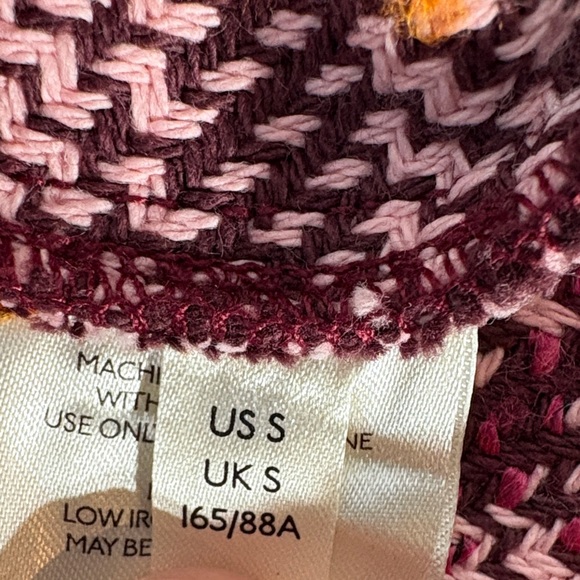 Anthropologie Hudson Pink & Burgundy Plaid Utility Shirt/ Jacket- Size S - Picture 8 of 12